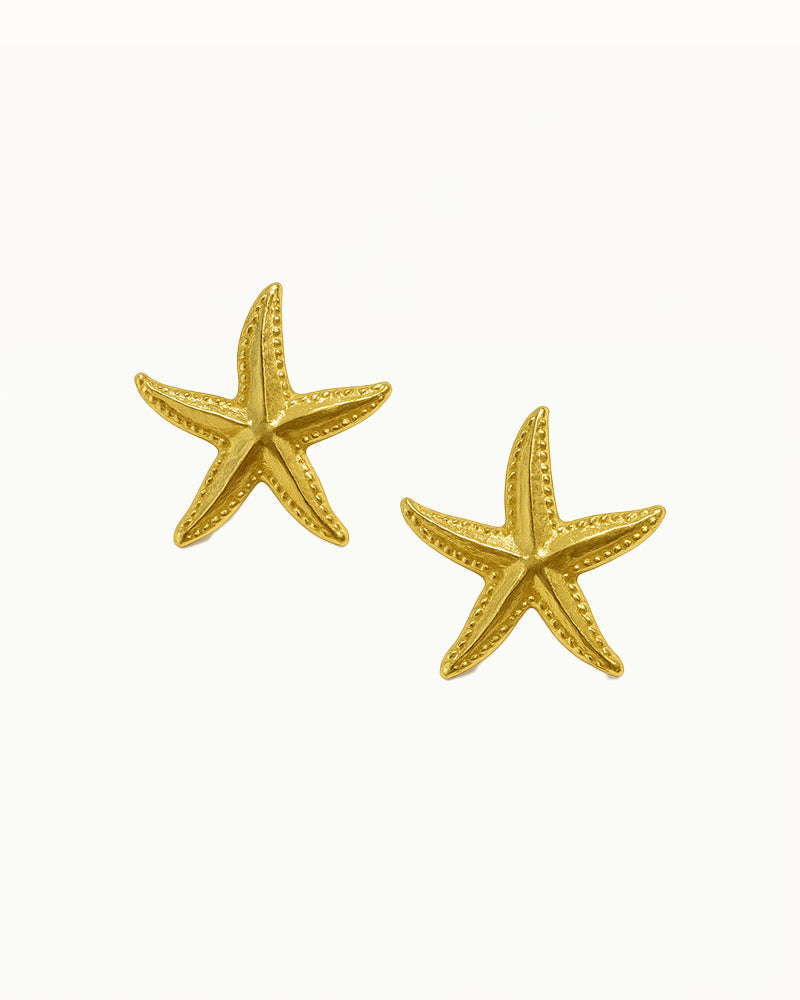 Klobige Seestern-Ohrringe - Indira