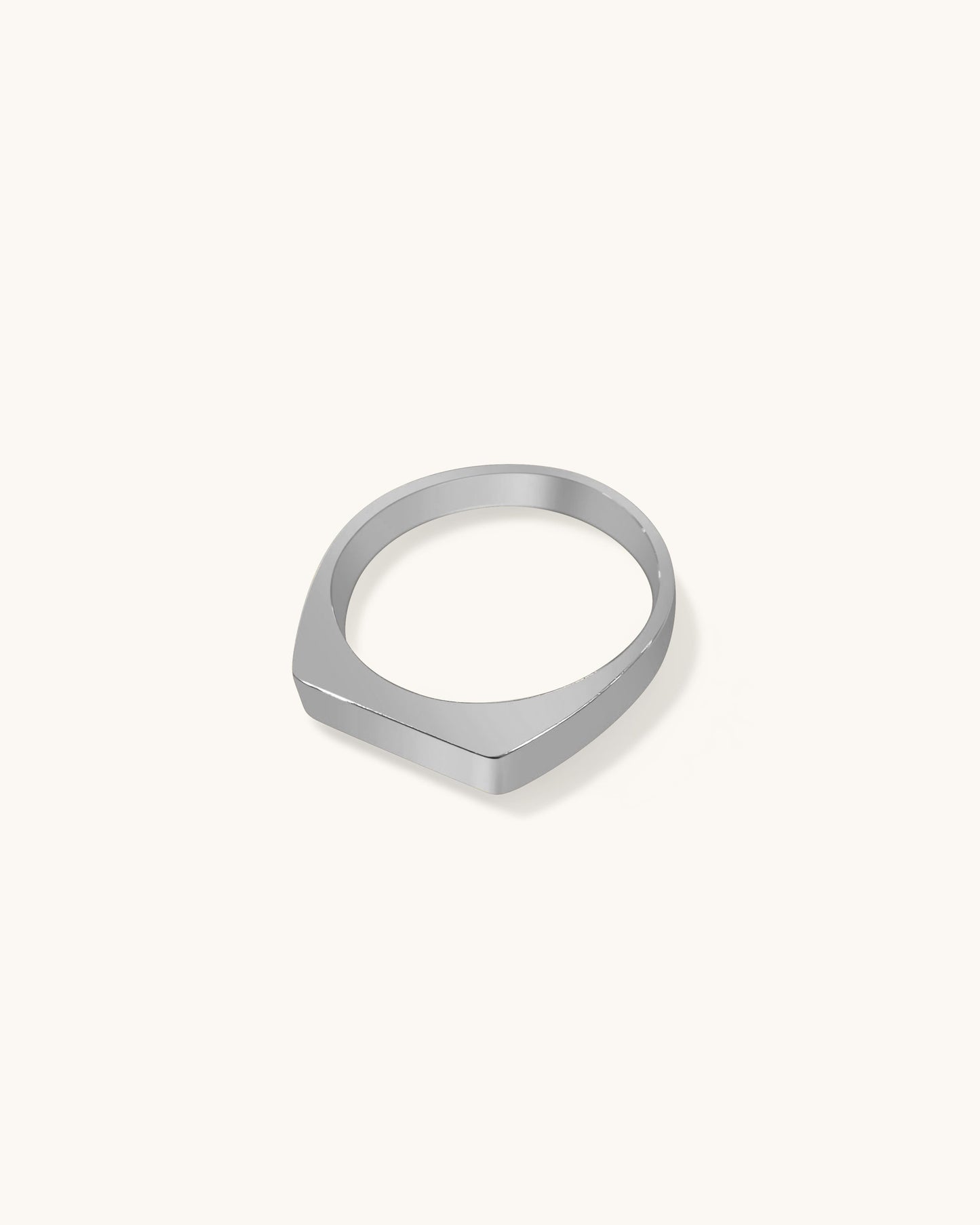 Bague plate basique - Lara - R12