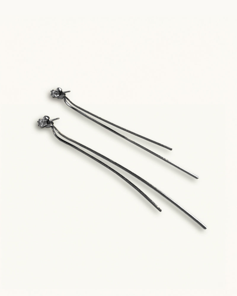 Lange Oorhangers met Kristallen - Nala