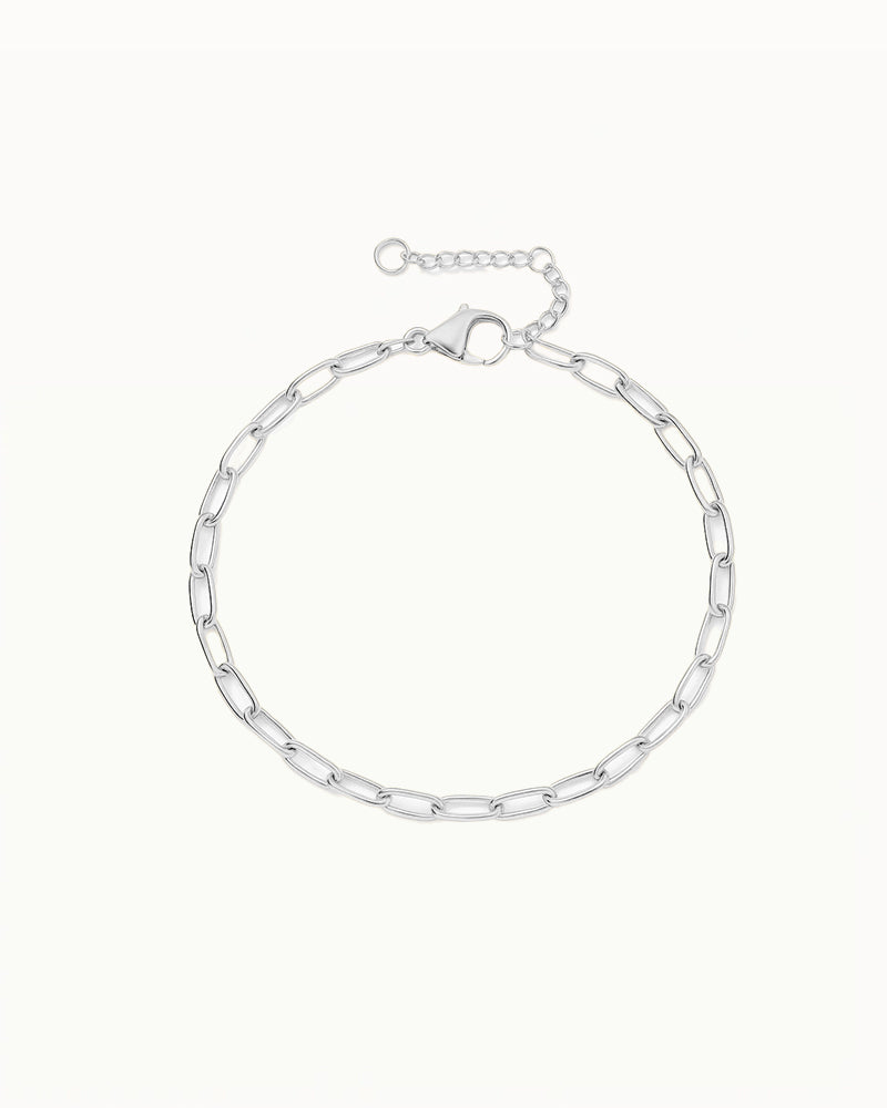 Minimalistisches Armband mit großen Gliedern - Boden