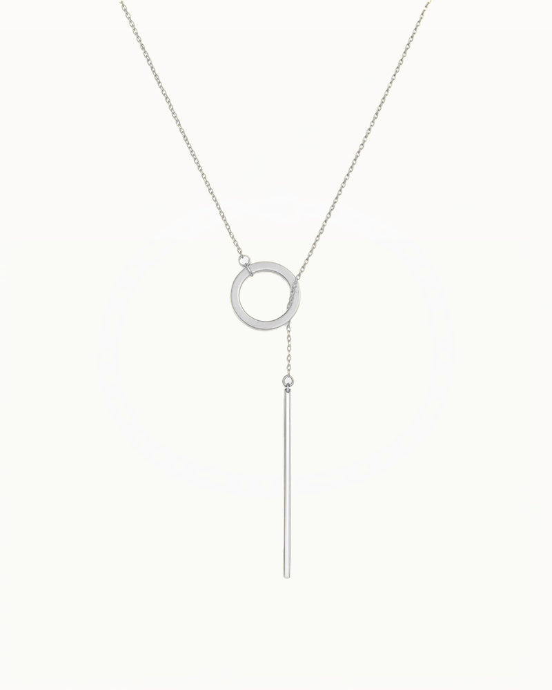 Collier minimaliste avec cercle et barre - Julia