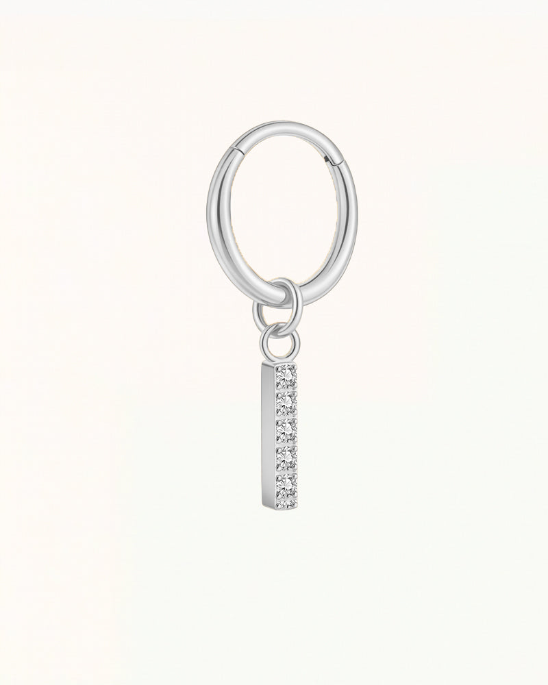 Titan-Piercing mit Kristallanhänger - Mackenzie