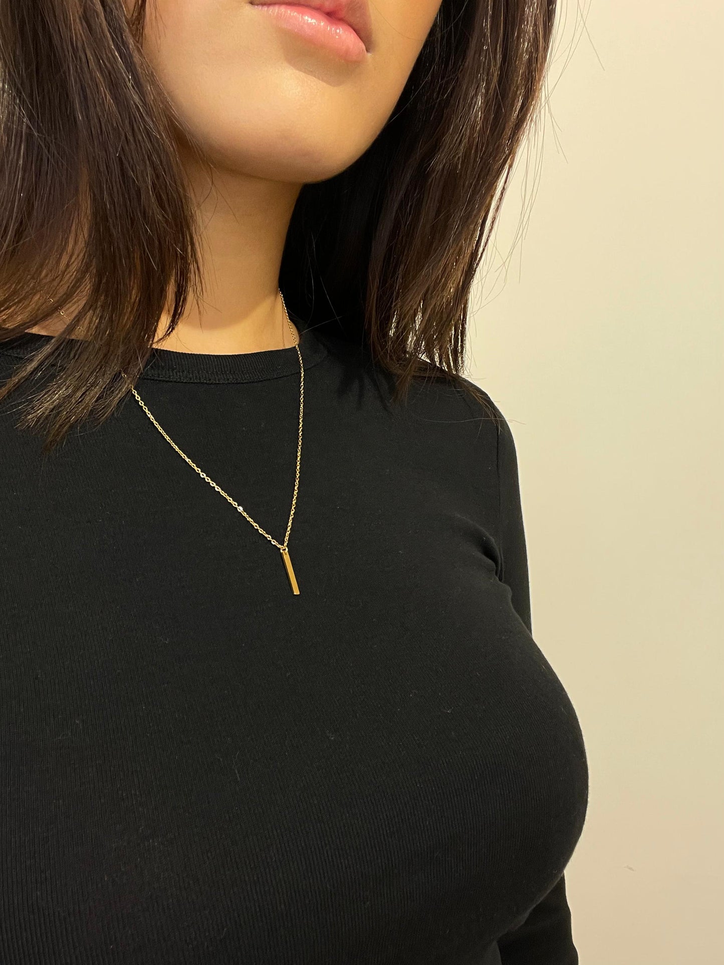 Halskette mit kurzem Stabanhänger - Luciana