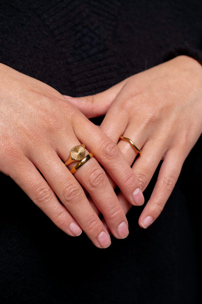 Bague Déclaration Ondulée - Ilona - R21