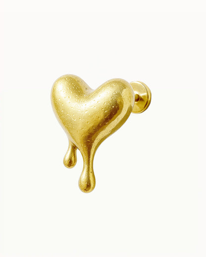 Titanium Dripping Heart Piercing - Ada