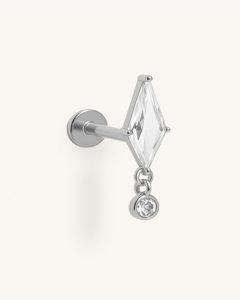 Titanium Diamond Shaped Piercing - Afrah
