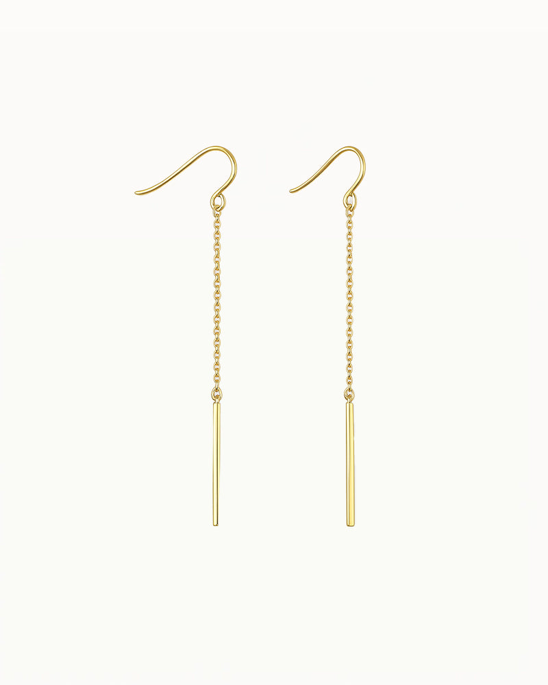 Feine Ketten- und Stabohrringe - Aileen