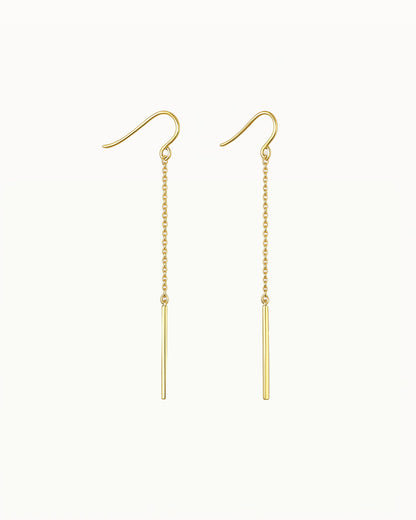 Feine Ketten- und Stabohrringe - Aileen