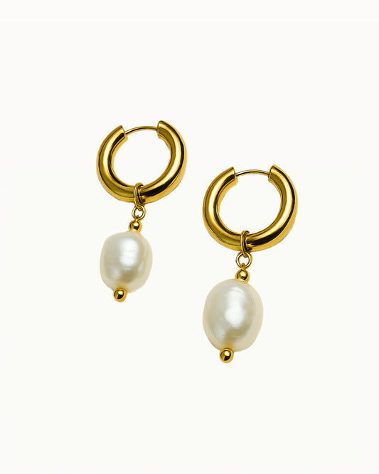 Basic Ohrringe mit Perle - Bianca