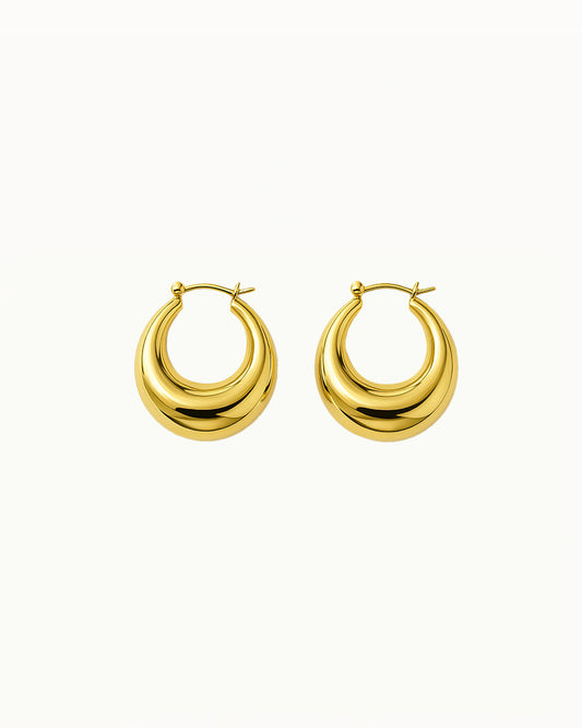 Boucles d'oreilles élégantes dorées - Coco