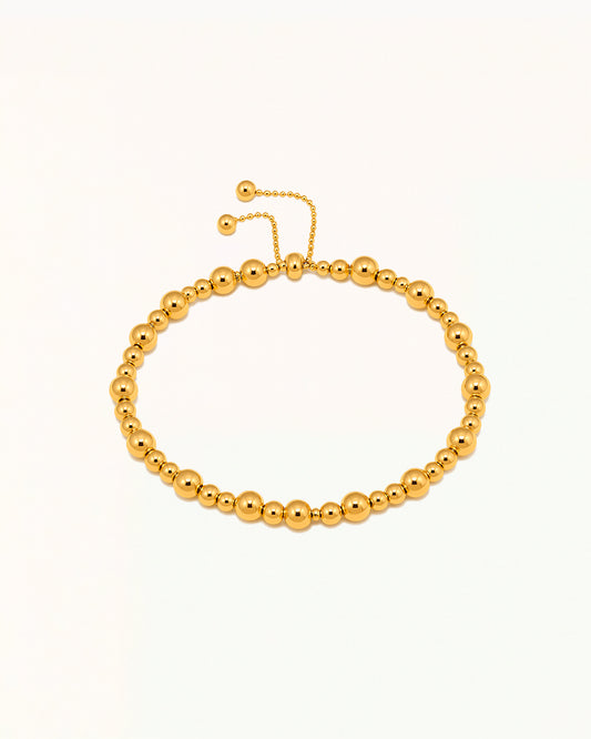 Gold Bracelet with Beads - Dunya