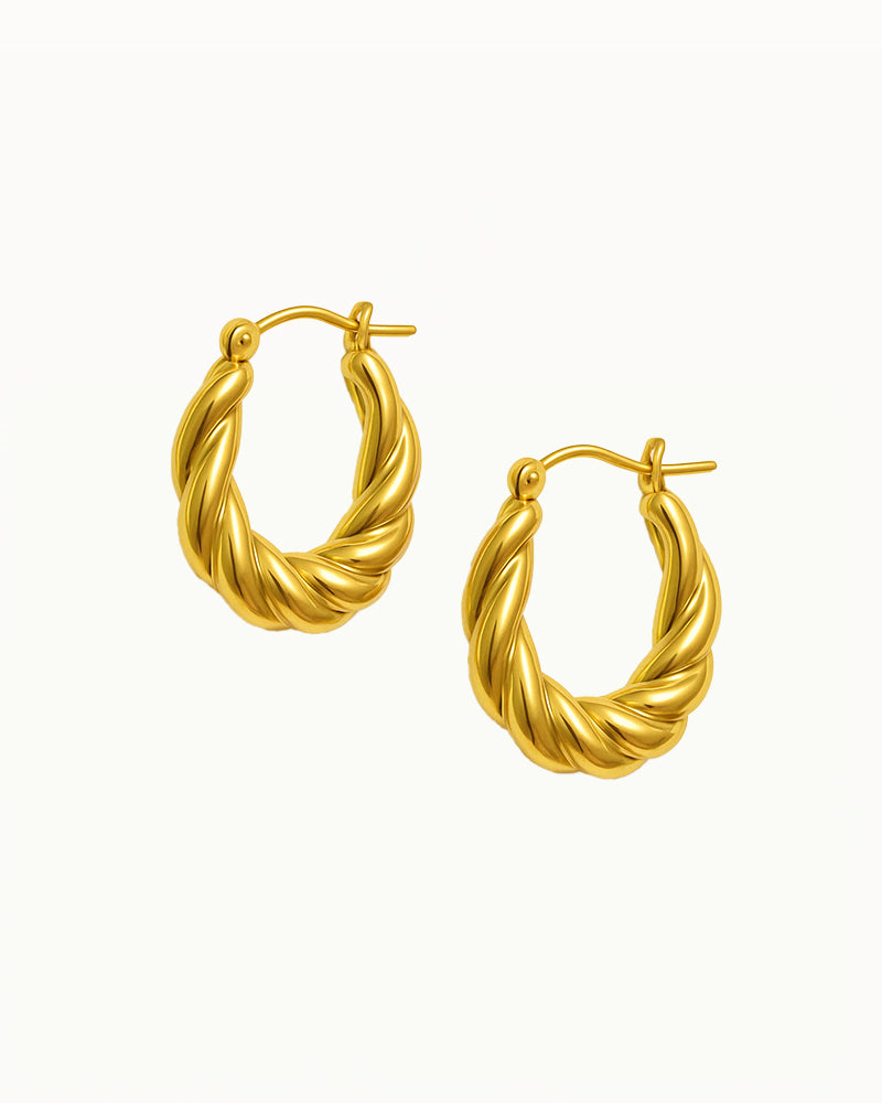 Braided Statement Earrings - Ellie
