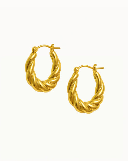 Braided Statement Earrings - Ellie