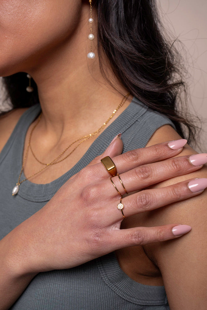 Double Ring with Opening - Ame - R03