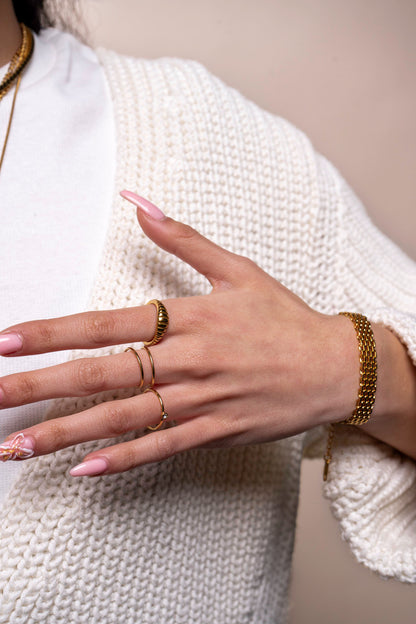 Double Ring with Opening - Ame - R03