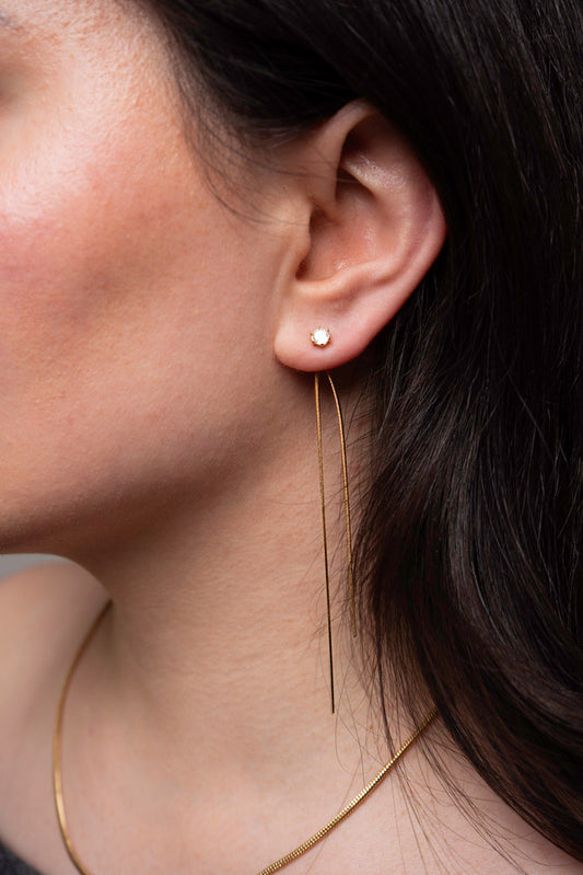 Lange Ohrringe mit Kristallen - Nala