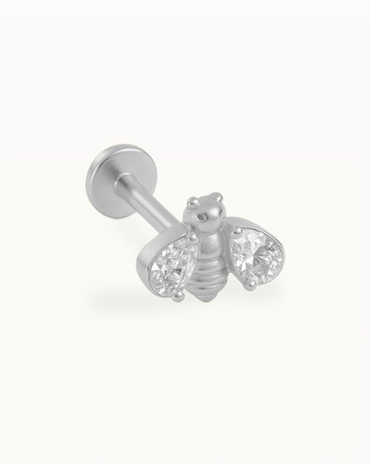 Piercing en titane Bijtje avec cristaux - Klaudia