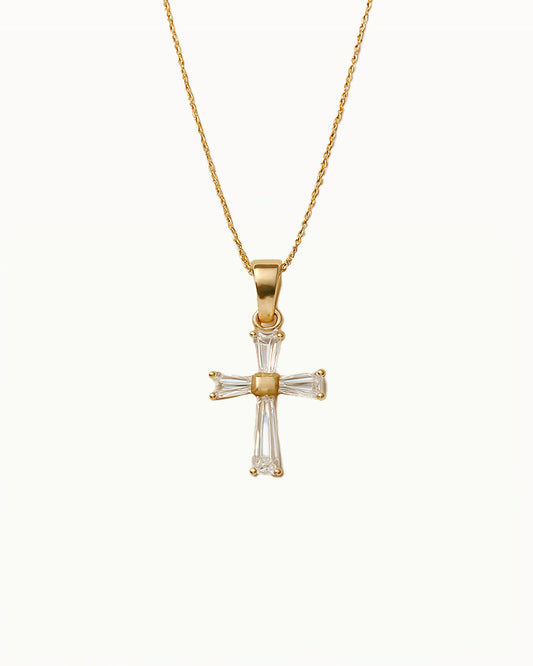 Kristallkreuz-Halskette - Lottie