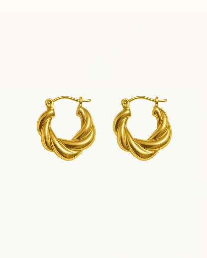Boucles d'oreilles torsadées Bold - Maxime