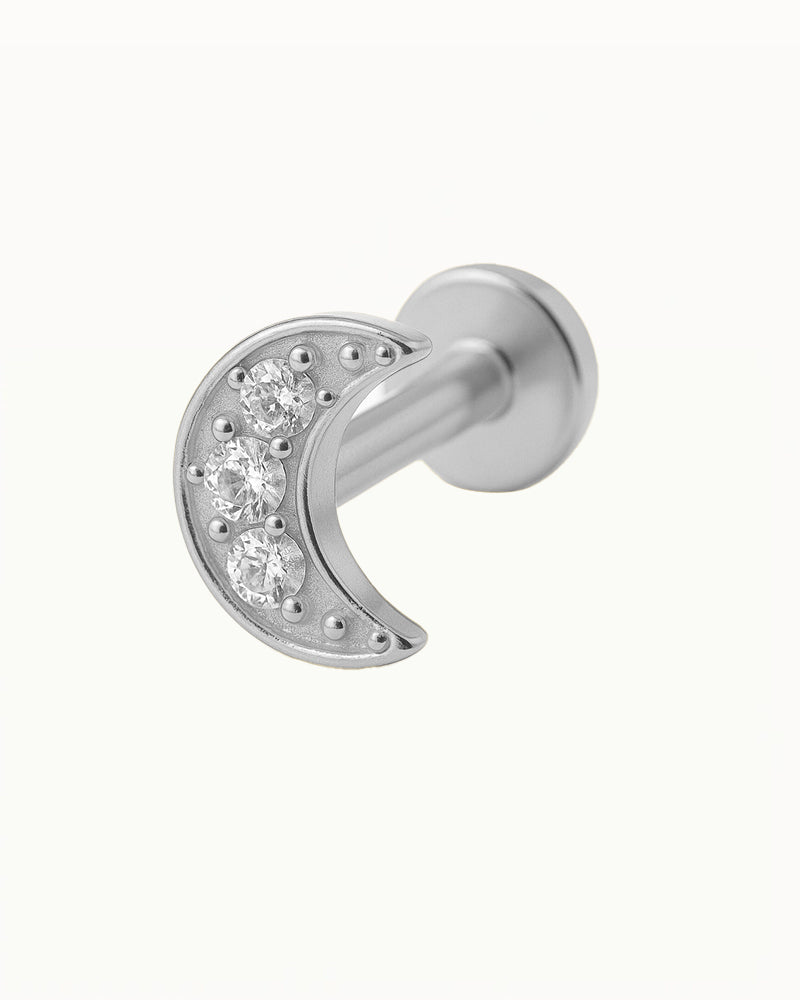 Piercing en titane en forme de lune - Safiya