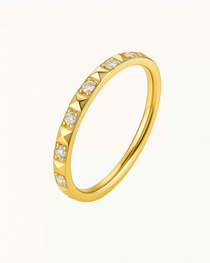 Titanium Bold Ring Piercing with Stones - Taylor