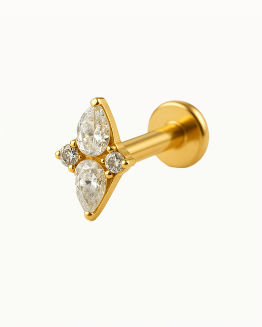 Titanium Diamond Shape Piercing - Thea