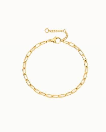 Minimalistisches Armband mit großen Gliedern - Boden