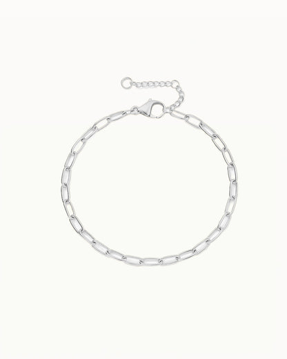 Minimalistisches Armband mit großen Gliedern - Boden