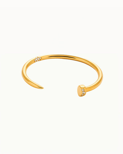 Offenes Nagelarmband mit Steinen - Jenny