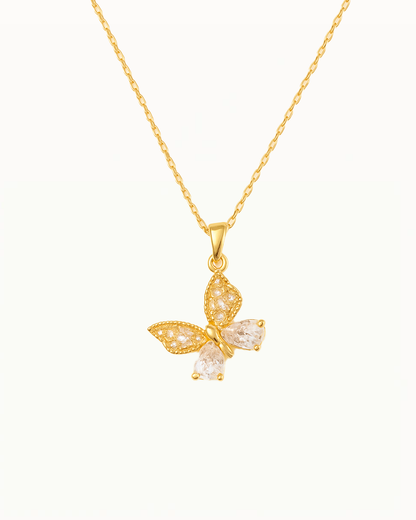 Kristallen Vlinder Ketting - Alexia