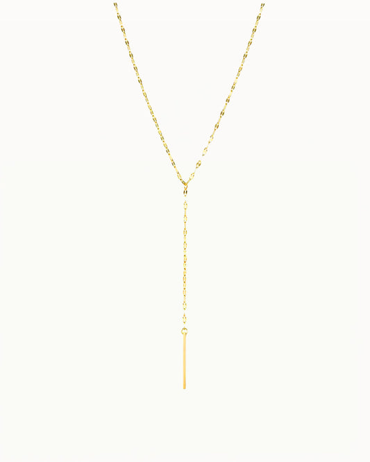 Minimalist necklace with bar pendant - Alyssa
