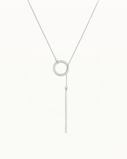 Collier minimaliste avec cercle et barre - Julia