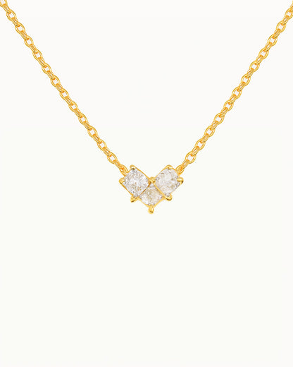 Gouden Ketting met Kristallen Hart - Nori