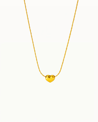 Collier en Cœur Doré Minimaliste - Shay