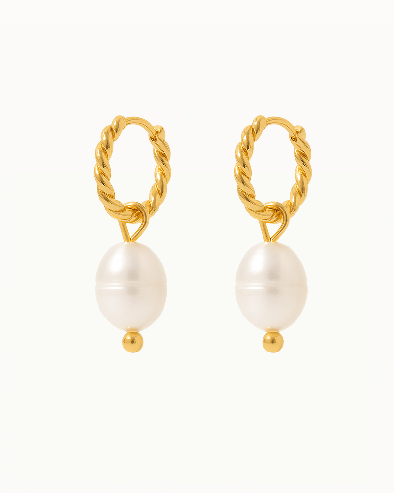 Twist Ohrringe mit Perlen - Alaina