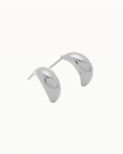 Gebogene Tropfen-Ohrstecker - Maddison