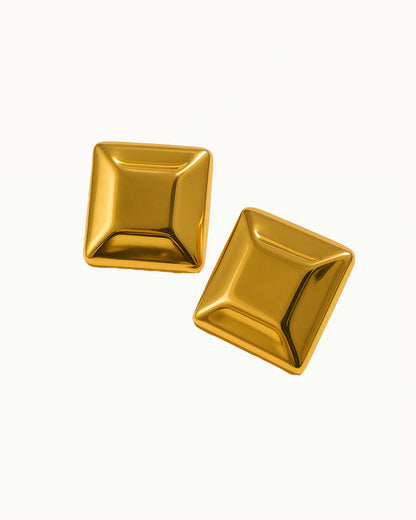 Elegante Vierkante Oorbellen - Mette