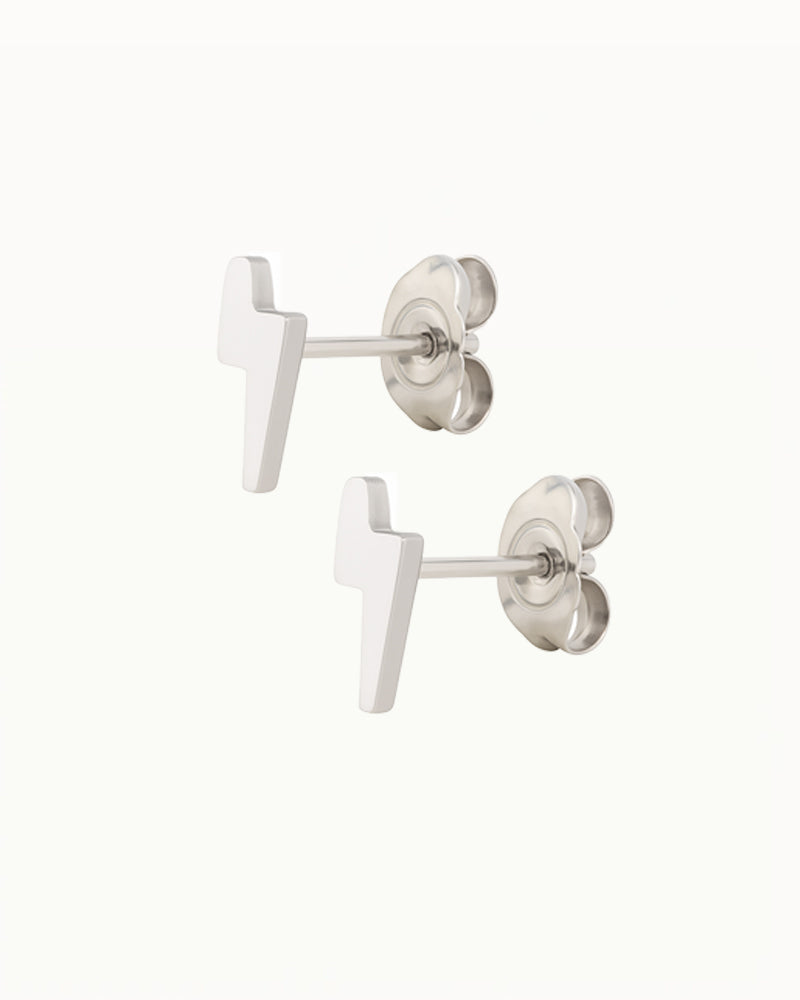 Titanium Bliksem Oorbellen - Tammie