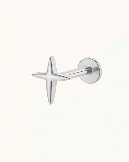 Titanium Minimalist Cross Piercing - Holly