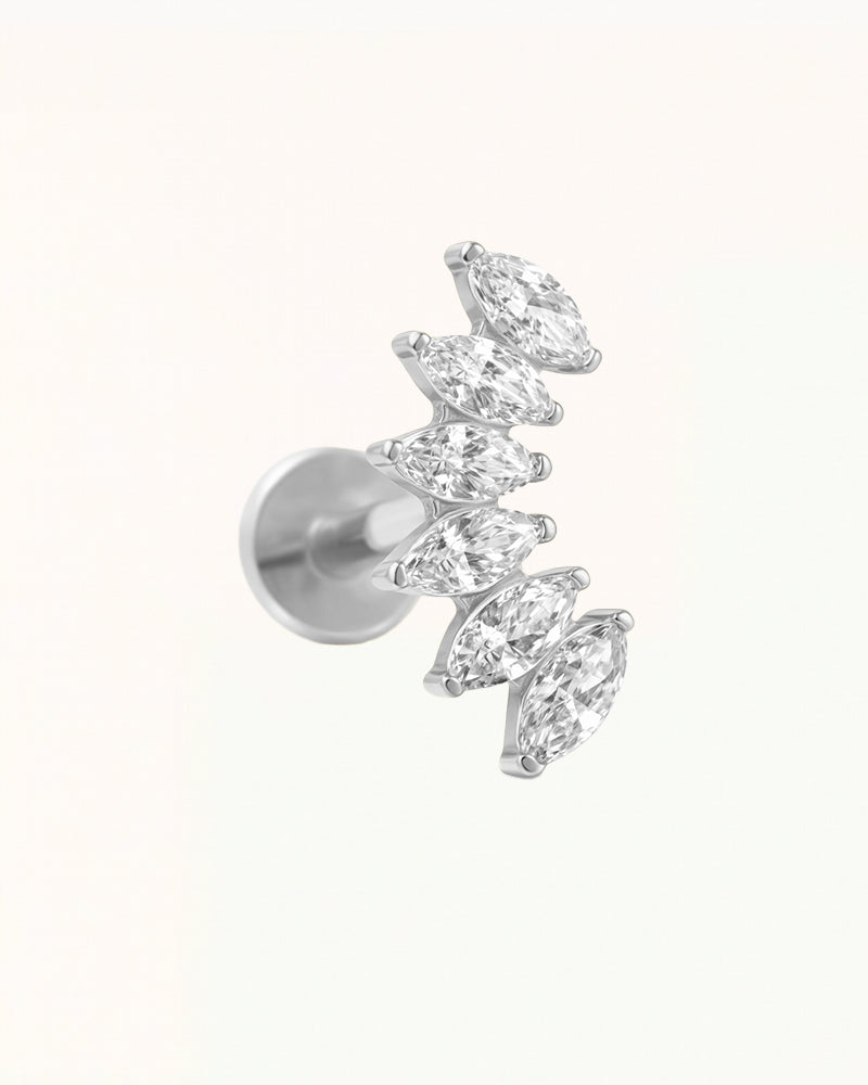 Titanium Marquise Cluster Piercing - Liselot