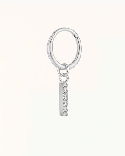 Titan-Piercing mit Kristallanhänger - Mackenzie